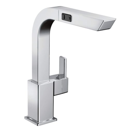 Moen S7597C 90-Degree One-Handle High-Arc Pullout Kitchen Faucet, Chrome Pull-out Faucet