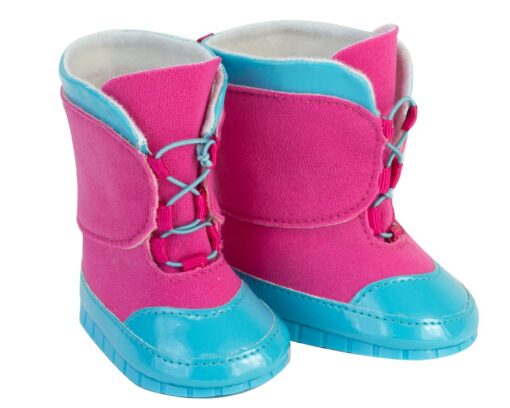 Sophia's Blue/Fuchsia Snow Boots