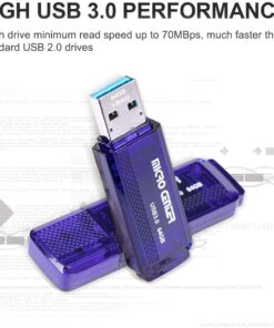 Alternative view of Micro Center SuperSpeed 5 Pack 64GB USB 3.0 Flash Drive Gum Size Memory Stick Thumb Drive Data Storage Jump Drive (64G 5-Pack) Blue - 64GB x 5