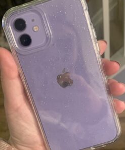 Coolwee Crystal Glitter Full Protective Case Compatible with iPhone 12, Compatible with iPhone 12 Pro Heavy Duty Hybrid 3 in 1 Rugged Shockproof Women Girls Transparent Shiny Clear Bling Sparkle Crystal Bling 31 61X0W43KPjL