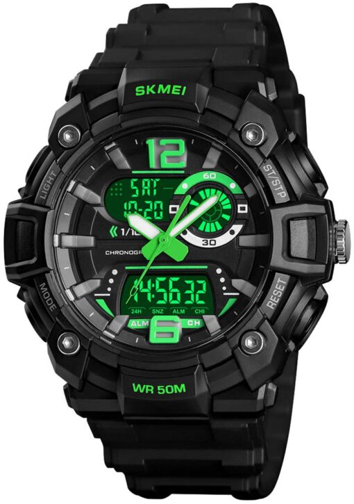 Gosasa Big Dial Digital Watch S Shock Men Military Army Watch Water Resistant LED Sports Watches Green