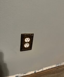 Franklin Brass Paisley Wall Plate, Tumbled Antique Brass Single Duplex Switch Cover, 1-Pack, 64045 24 61X19sRqB4L