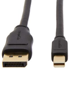 Alternative view of Amazon Basics Mini DisplayPort to DisplayPort Display Cable, 4Kx2K, Gold-Plated Plugs, 6 Foot, Black 6 Feet 1-Pack