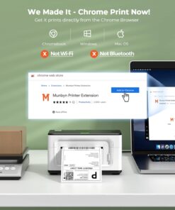 Alternative view of MUNBYN P941 4x6 Thermal Shipping Label Printer, USB, Monochrome, Compatible with Windows, macOS, ChromeOS