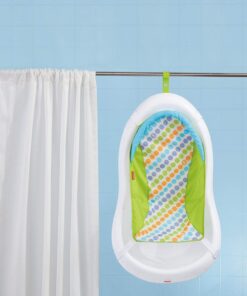 Fisher-Price 4-in-1 Sling 'n Seat Tub, Green, Convertible Baby to Toddler Bath Tub with Seat and Toys Standard Packaging 26 61X3ac2Ei6L