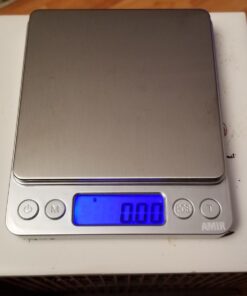 (Upgraded) AMIR Digital Kitchen Scale, 500g Mini Pocket Jewelry Scale, Cooking Food Scale, Back-Lit LCD Display, 2 Trays, 6 Units, Auto Off, Tare, PCS, Stainless Steel (Batteries Included) Silver 29 61X48jSMwOL