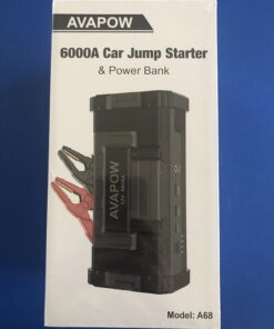 AVAPOW 6000A Car Battery Jump Starter(for All Gas or up to 12L Diesel) Powerful Starter with Dual USB Quick Charge and DC Output,12V Pack Built-in LED Bright Light 35 61X5faPmwwL