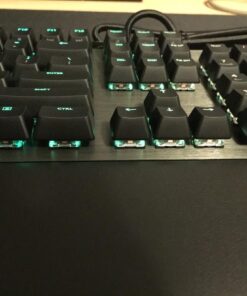 Logitech G513 RGB Backlit Mechanical Gaming Keyboard with GX Blue Clicky Key Switches (Carbon) 38 61X6bWWC7KL