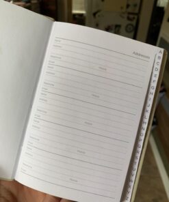 Letts Pastel A6 Address Book, White Paper, 192 Pages, 5.75 x 4.125 x 0.375 inches, Stone (B090035) 9 61X6kHGT5aL