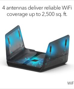 NETGEAR Nighthawk 8-Stream AX8 Wifi 6 Router (RAX80) – AX6000 Wireless Speed (Up to 6 Gbps) | 2,500 sq. ft. Coverage AX6000 WiFi 6 | 8 Streams 33 61X74oB8CvL