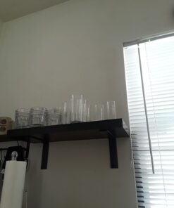 MHMYDZ 4 Pcs Black Steel Heavy Duty"L" Corner Brace Joint Angle Bracket Shelf Bracket Wall Hanging with Screws 125mmX75mm/5 InchX3 Inch Decorative Corner Brackets Joint Angle Bracket 4 Pack(Balck) 37 61X8w8DwUML