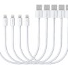 G-Cord Apple MFI Certified Short Lightning to USB Charging and Sync Cable (5 Pack, 7 Inch) 5 Pack, 7 Inch
