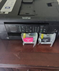 LC401 Ink Cartridges Compatible for Brother LC401 XL BK LC401XL LC 401 LC401BK High Yield to use with Brother MFC-J1010DW MFC-J1012DW MFC-J1170DW (4-Pack, Black Cyan Magenta Yellow) 29 61XDdeIKCoL