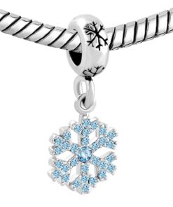 LovelyJewelry Snowflake Charms Synthetic Crystal Dangle Spacer Bead For Bracelets (Snowflake 3) 4 61XGX3K1UCL