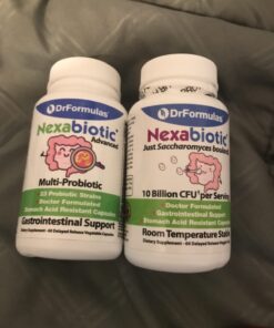 DrFormulas' Best Probiotics for Women & Men | Nexabiotic Multi Probiotic with Saccharomyces Boulardii, Lactobacillus Acidophilus, B. infantis, Prebiotic 60 Count Capsules (Not Pearls) Unflavored for Men and Women 60 Count (Pack of 1) 36 61XGfgbUo2L