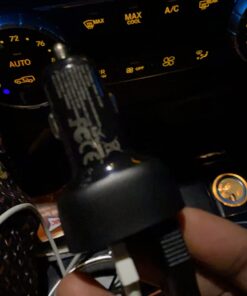 USB C Car Charger, 45W 4 Ports Super Fast Car Charger Adapter, PD 3.0 & QC 3.0 30W Type C Car Charger Compatible with iPhone13 Pro Max/Samsung Galaxy 22/Google Pixel, Cigarette Lighter USB Charger Black 56 61XINdBrSdL