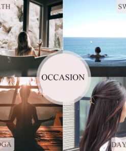 Brinie French Concord Hair Clip Acrylic Hair Claw Clips Thick Hair Flat Hair Clips Grip Hair Banana Barrettes for Styling Hair Accessories for Women and Girls (Pack of 2) 16 61XIwY6XUL