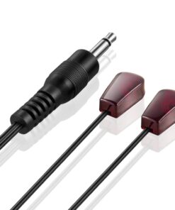 IR Infrared Emitter Extender Cable Extension (10 Feet 3Meter) Dual Head2 Eye 3.5mm Jack Infrared Red Transmitter Blaster Blink Eye Wire Cord Compatible with IR Repeater Extender System Kit, Xbox One 8 61XJn3G46aL