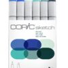 Copic Sketch, Alcohol-based Markers, 6pc Set, Sea & Sky Marker Set 20 61XJuNtWz0L