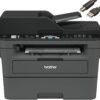 Brother MFC-L2690DW Monochrome Laser All-in-One Printer, Print Scan Copy Fax, Auto 2-Sided Printing, Wireless Connectivity, 26ppm, 250-sheet, Compatible with Alexa, Bundle with JAWFOAL Printer Cable 19 61XLczqj5fL