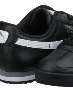 PUMA Men's Roma Sneaker 9.5 Black/White/Silver 21 61XLe1yRyTL