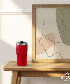 Arctic Tumblers | 30 oz Matte Red Insulated Tumbler with Straw & Cleaner - Retains Temperature up to 24hrs - Non-Spill Splash Proof Lid, Double Wall Vacuum Technology, BPA Free & Built to Last 30 oz Tumbler Matte Red Powder Coat 14 61XLfIiBQ L 3