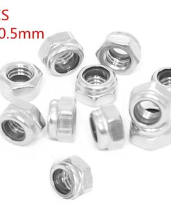 M3 x 0.5mm Stainless Steel Nylock Self-Locking Nylon Insert Hex Lock Nuts 100pcs 3 61XMiv1woLL