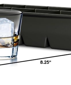 Home-Complete Large Ice Cube Molds-Silicone Tray Makes 8, 2”x2” Big Cubes-BPA-Free and Flexible-Chill Water, Lemonade, Cocktails, Or Any Beverage 2"x2"(1 Pack) 31 61XNpOrLF5L