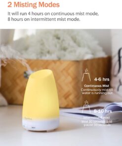 Syntus 150ML Essential Oil Diffuser Ultrasonic Aromatherapy Diffusers with Adjustable Mist Mode and Waterless Auto Shut-Off for Home Office 28 61XQEUu3IOL