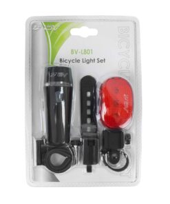 BV Bike Lights, Super Bright with 5 LED Bike Headlight & 3 LED Rear, Bike Lights for Night Riding with Quick-Release, Waterproof Bicycle Light Set, Bike Accessories, Bicycle Accessories, Flashlight Battery Powered 40 61XQj7qN8L