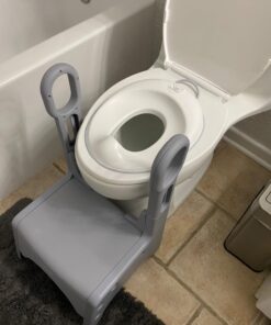 BABYBJORN Toilet Trainer, White/Gray, 1 Count (Pack of 1) White/Grey 29 61XRsXVV3fL