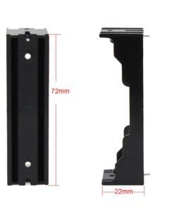abcGoodefg 1Slot 3.7V 18650 Battery Holder Case Plastic Battery Storage Box with Pin 10 Pack (10 Pcs 1 Solts) 10 Pcs 1 Solts 14 61XTlY8EPmL