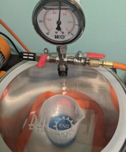 BACOENG 1 1/2 Gallon Vacuum Chamber Kit with 3.6 CFM 1 Stage Vacuum Pump HVAC 1.5GALLON 18 61XTzj7gsUL