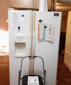 Rubbermaid RM-3W 3-Step Steel Step Ladder with Hand Grip, 200 lb Capacity, Silver 3-Step Stool 36 61XUVwKjpcL