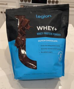 LEGION Whey Protein Powder Chocolate - Whey+ Isolate Protein Powder - Protein Isolate from Grass Fed Cows - Non-GMO, Lactose-Free, Sugar-Free Protein Powder Dietary Supplement (79 Servings) 78 Servings (Pack of 1) 22 61XV06uWjCL