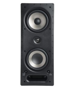 Polk Audio 265-RT 3-way In-Wall Speaker - The Vanishing Series | Easily Fits in Ceiling/Wall | High-Performance Audio - Use in Front, Rear or as Surrounds | With Power Port & Paintable Grille - Black Single 41 61XXAaPCFPL