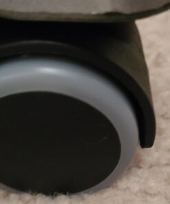 Slipstick CB680 50mm (2 Inch) Floor Protecting Rubber Office Chair Caster Wheels (Set of 5) Standard Stem Size - Black/Gray 28 61XXjFG2IL