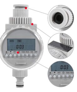 Alternative view of 1Pc Solar Power Home Garden Auto Water Saving Irrigation Controller LCD Digital Watering Timer,Automatic Irrigation System WiFi Independent Start Time,Automatic Irrigation System WiFi for Each Valve,