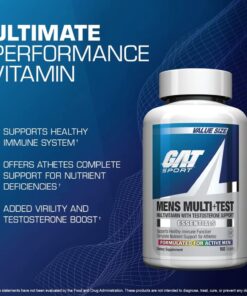 GAT SPORT Men's Multi + Test, Premium Multivitamin Tablets (60 Count) 9 61XYPnUbkL