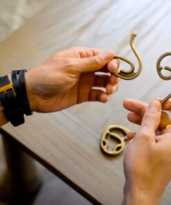 BePuzzled | Enigma Hanayama Metal Brainteaser Puzzle Mensa Rated Level 6, for Ages 12 and Up 12 61Xc3OZR2ZL