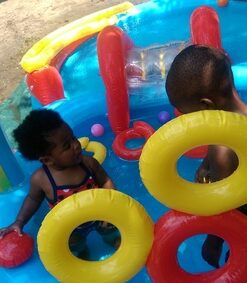 Intex Rainbow Ring Inflatable Play Center, 117" X 76" X 53", For Ages 2+ 1 Pack 47 61Xd8QsQUqL