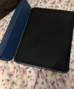 MoKo Case for iPad 10th Generation 10.9 inch 2022, Slim Stand Protective Cover with Hard PC Translucent Back Shell Cover for iPad 10th Gen 2022, Support Touch ID, Auto Wake/Sleep, Navy Blue 38 61XfyHcrqzL