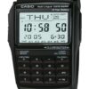 Casio Men's DBC32-1A Data Bank Black Digital Watch, White