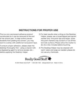 Really Good Stuff Boho Self-Adhesive Vinyl Desktop Helpers - Set of 24 - Intermediate 14 61Xhlu3rCL