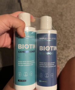 Volumizing Biotin Shampoo and Conditioner Set - Sulfate Free Shampoo and Conditioner for Dry Damaged Hair Care - Thinning Hair Shampoo and Conditioner with Nourishing Biotin and Rosemary Oil (8oz) 8.00 Fl Oz (Pack of 2) 31 61Xi5YfgoWL