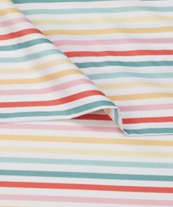 Amazon Basics Kid's Rainbow Stripe Soft Easy-Wash Microfiber Sheet Set, Twin, Multi-Color Rainbow 9 61Xi6JuxisL