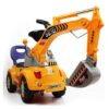 Digger Scooter, Ride-on Excavator, Pulling cart, Pretend Play Construction Truck (Color May Vary) by POCO DIVO Excavator-yellow 51 61XiPEEgkVL