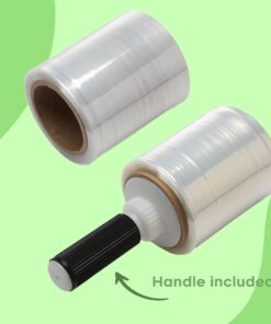 5" x 1000' (12) ROLLS HAND STRETCH SHRINK WRAP 12 Rolls/cs by The Boxery 9 61XiUeueXOL