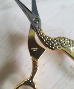 Fiskars Gingher Stork Embroidery Scissors (3 ½ in.), Gold 3.5" Gold 34 61XlwtneFUL