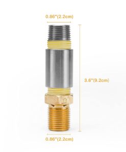 Stanbroil Liquid Propane Fire Pits 1/2" Air Mixer Valve - High Capacity 90K BTU Stainless Steel 1/2 Inch, 90K BTU 12 61Xm7tjwXmL
